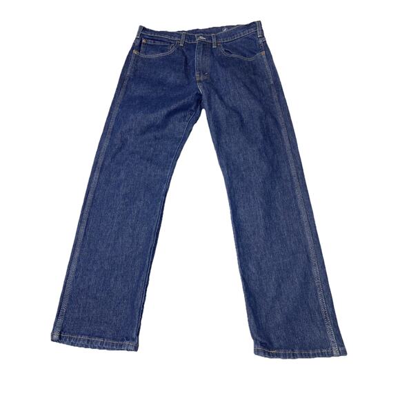 Levis Western Fit Jeans Tag 34x30 Actual 34x29 Blue Straight Strong Cowboy Chore - Picture 2 of 14